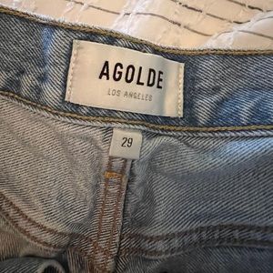 Agolde long Parker jean shorts